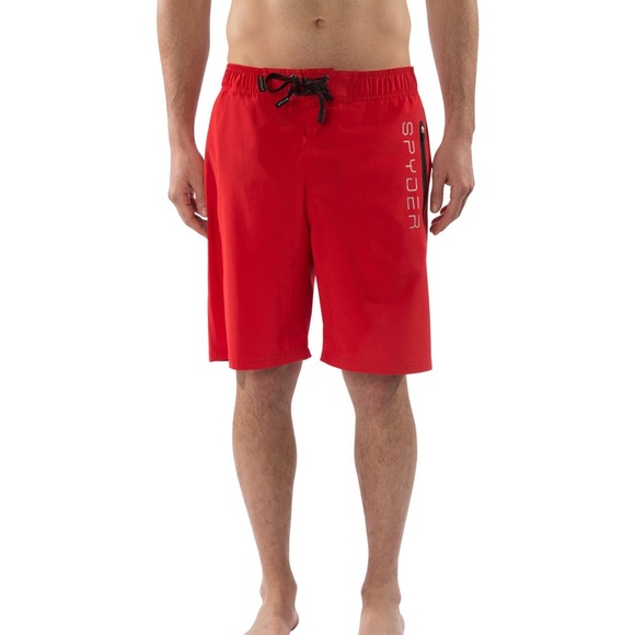 Spyder XL Men's Red UV Protection Breathable Swim Shorts - Picture 1 of 5